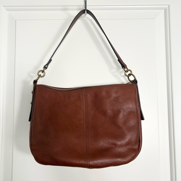Fossil Jolie Brown Leather Crossbody Shoulder Bag - Picture 2 of 6